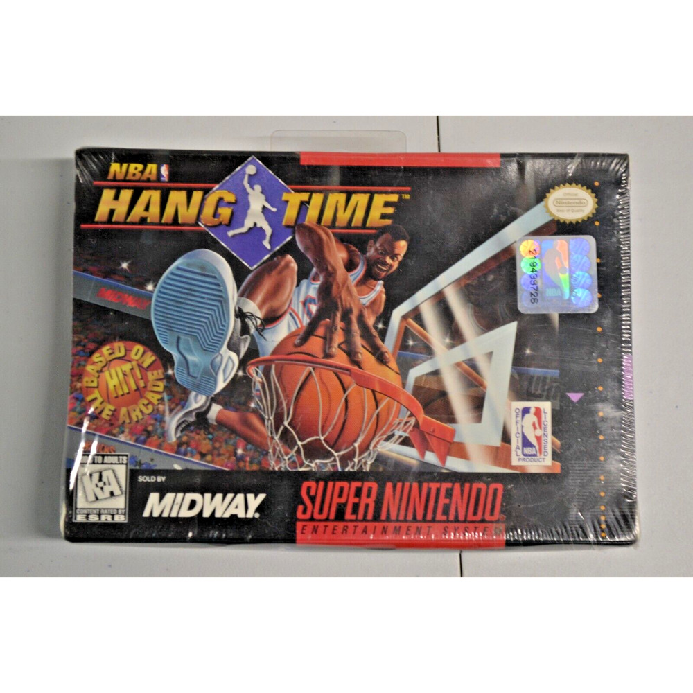NBA HangTime Brand New Super Nintendo SNES Rare Factory Sealed VGA WATA NIB